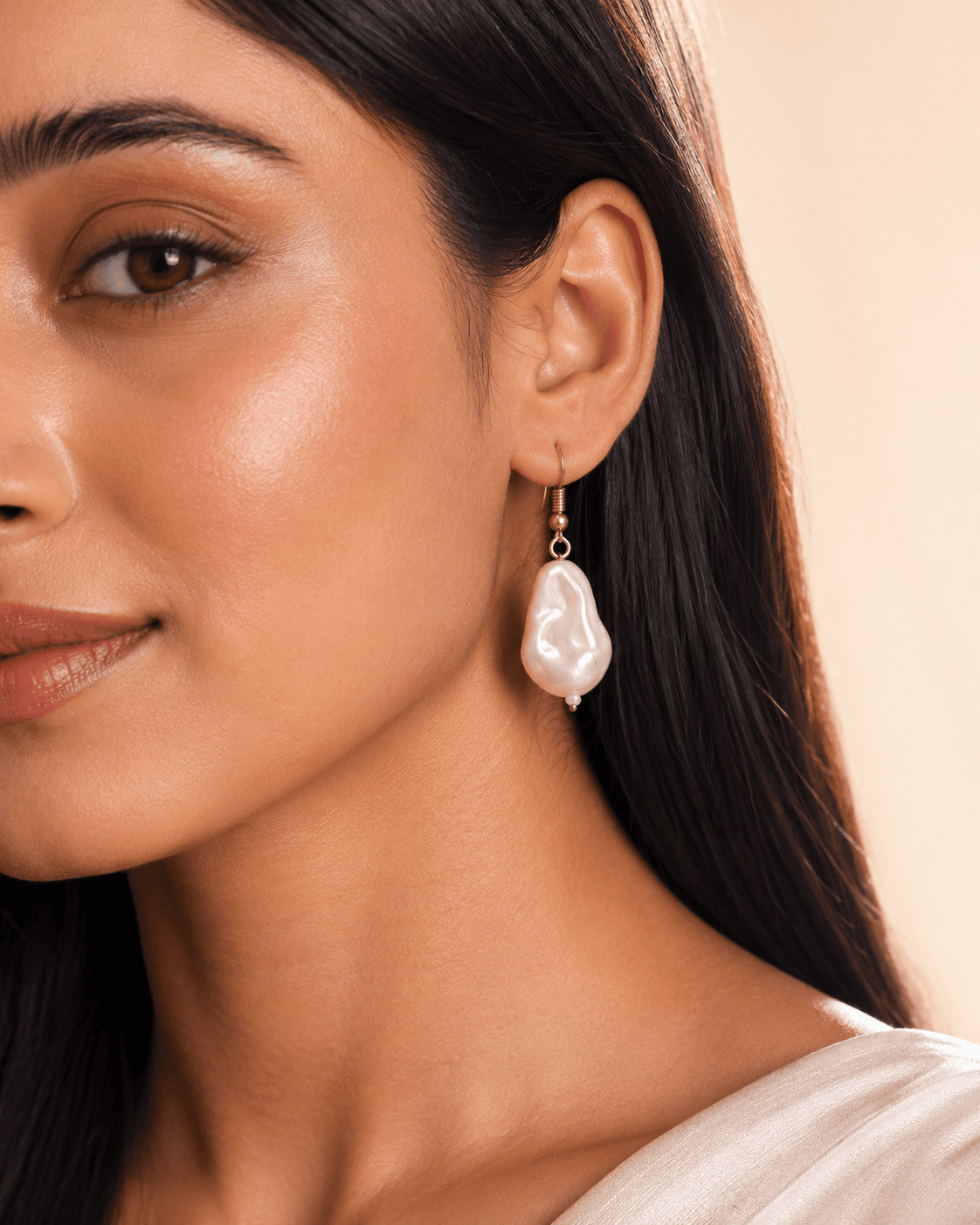 Baroque Pearl Drop Earrings