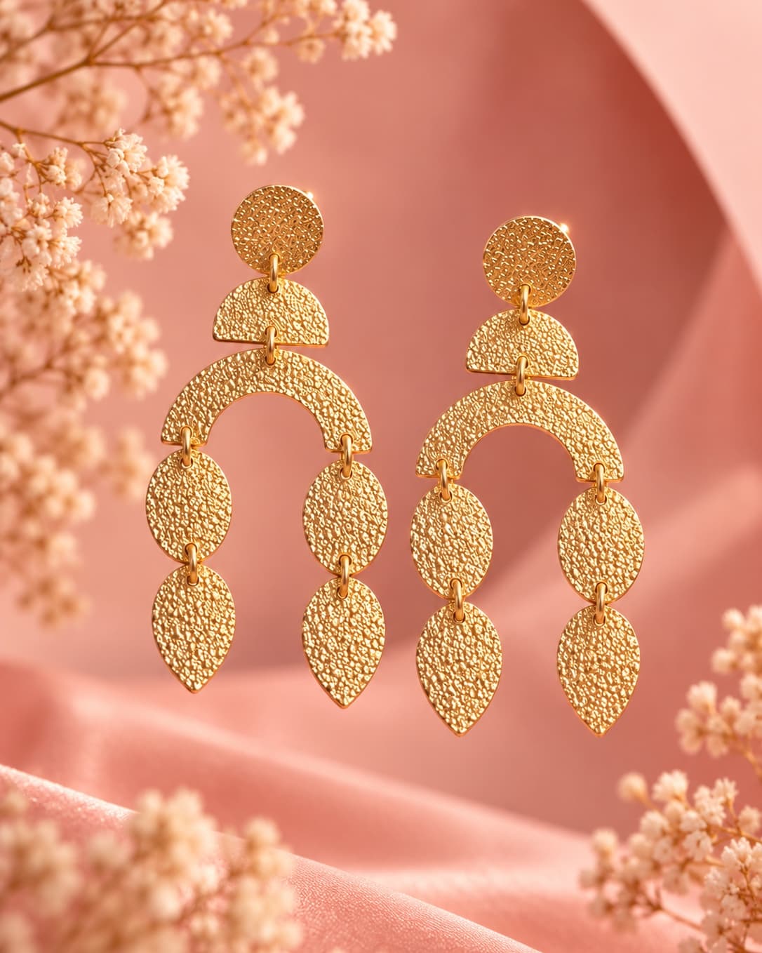 Sunburst Arch Drop Earrings