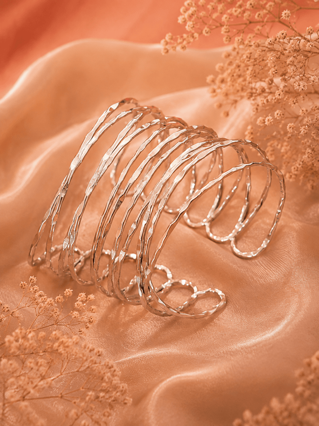 Layered Wire Swirl Cuff